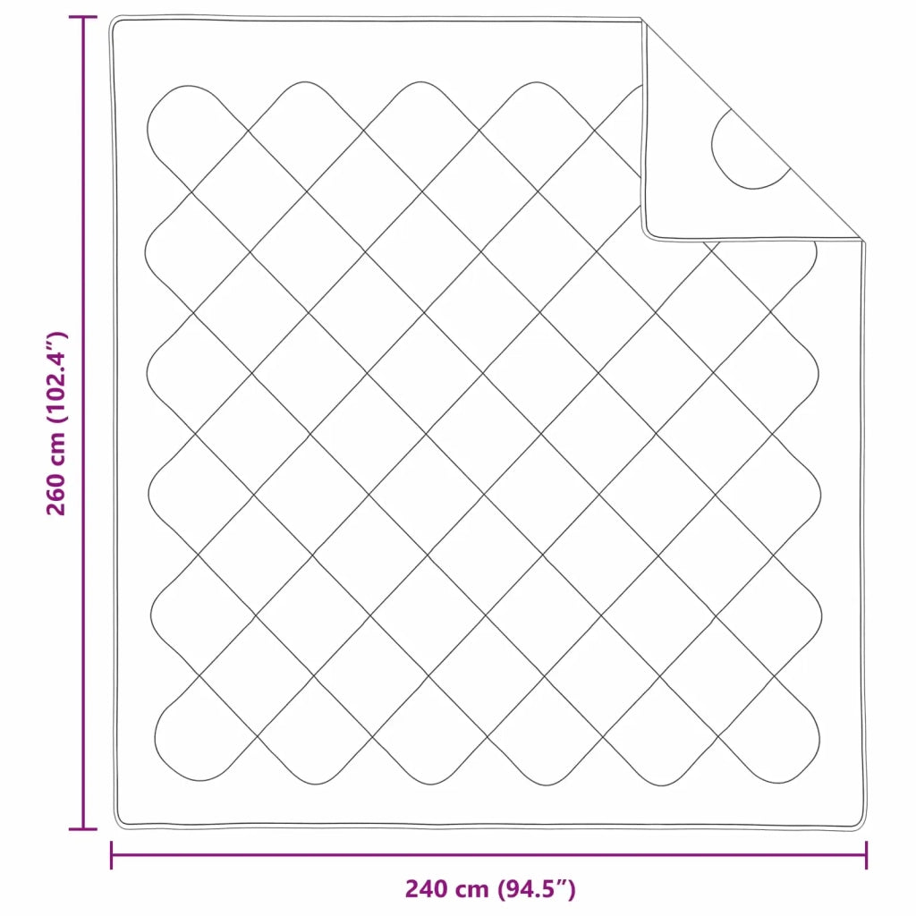 Piumone con cuscino 3 pcs Bianco Microfibra 3377491