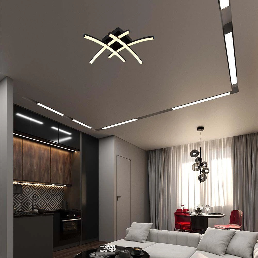 Plafoniera LED 24W nera 44,5cm 3000K V-TAC VT-7790