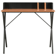 Scrivania Nera e Marrone 80x50x84 cm 20274