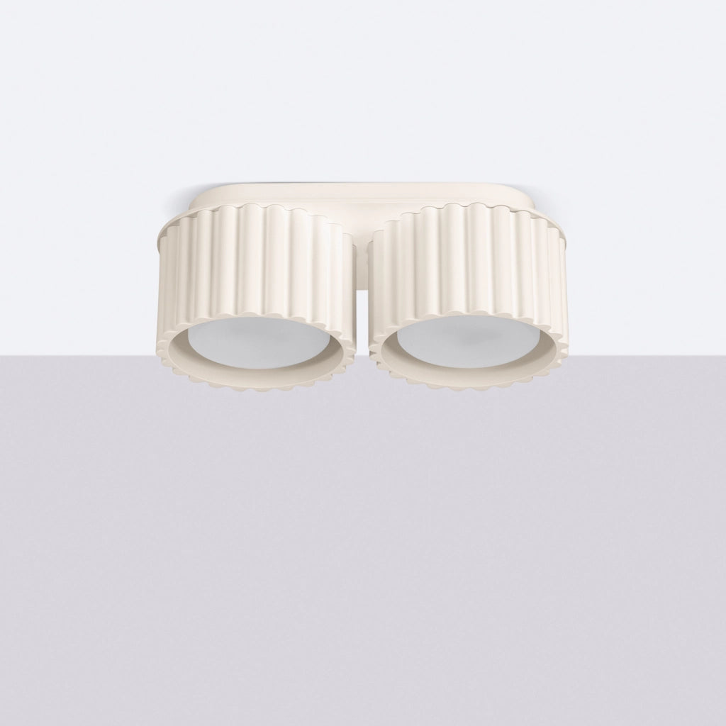 Lampada da soffitto AURA 2 beige Gx53