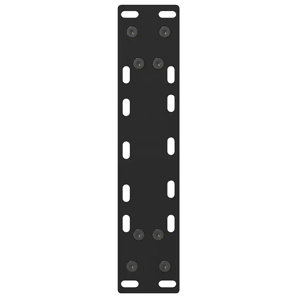 Gambe per Tavolino da Caffè Nere 2 pz 38x(42-43) cm Acciaio 4013276