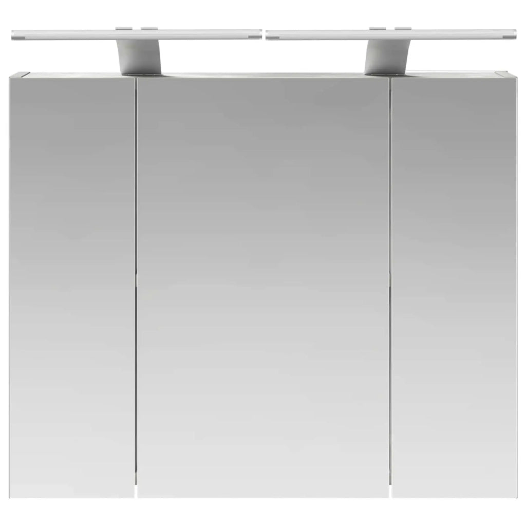 Mobiletto per specchio da Bagno | Armadio da bagno Grigio cemento