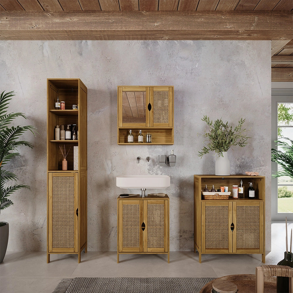 Vicco mobiletto bagno Bambù 60 x 80 cm