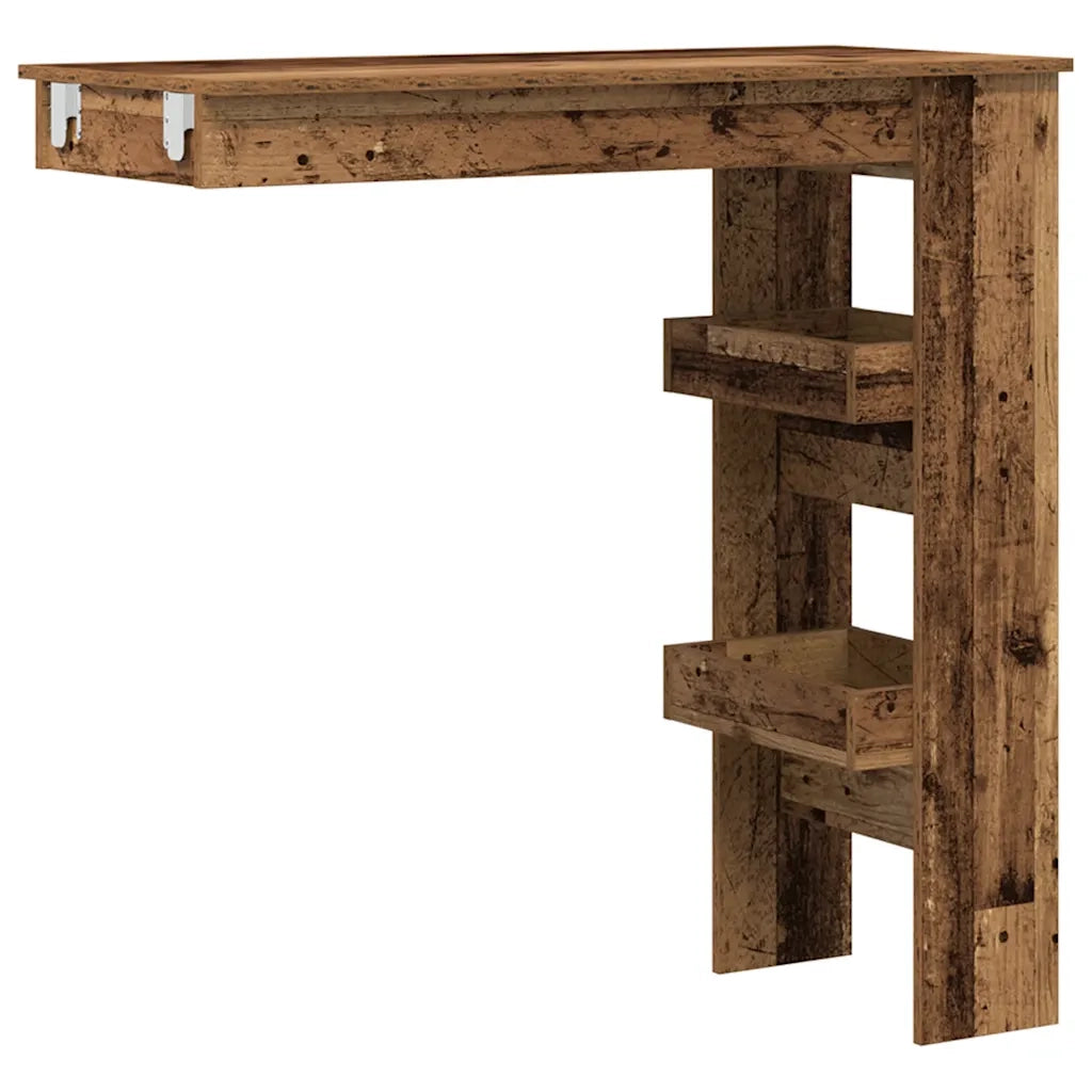 Bancone da Muro Legno Antico 102x45x103,5cm Legno Multistrato 856860