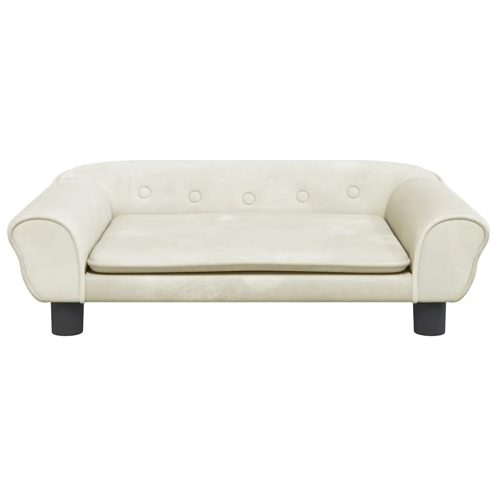Divano per Bambini Crema 70x45x26 cm in Velluto 3196406