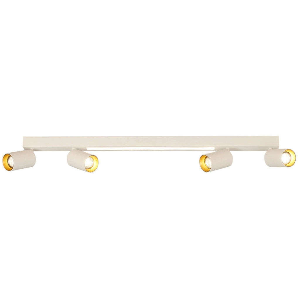 Plafoniera Perugia 4xGU10 + LED bianca/oro Light Prestige