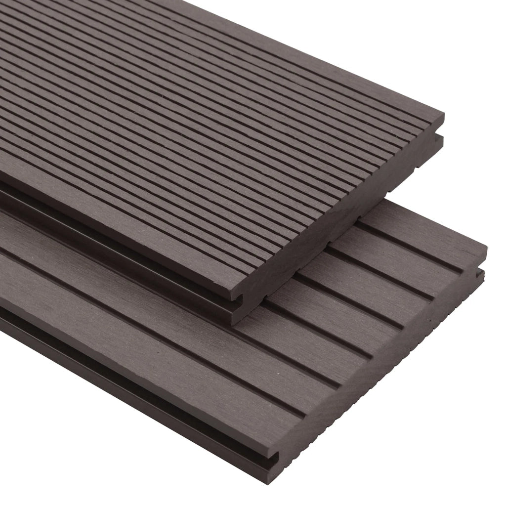 Pavimento da Deck 30 pcs Marrone Scuro WPC 3444753