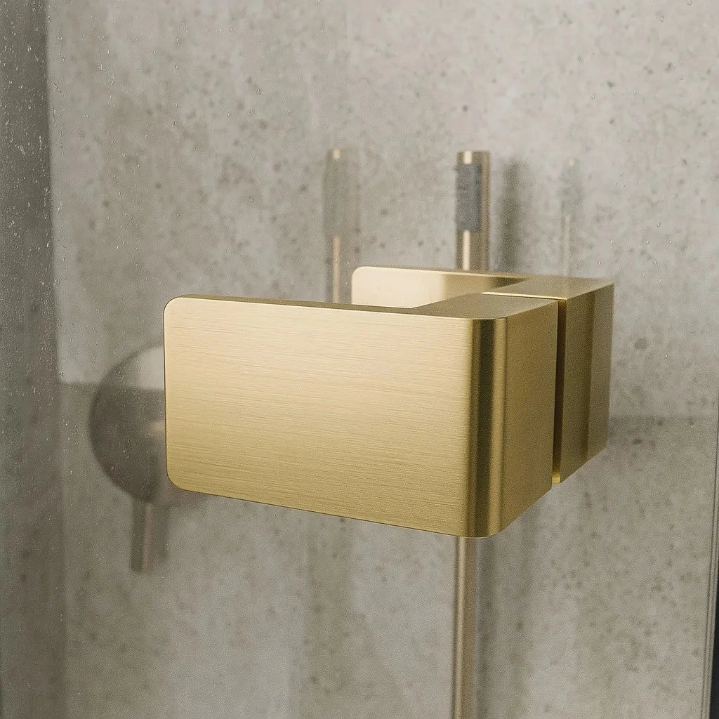 Cabina Doccia Rea Atlas 90x90 Brush Gold destra