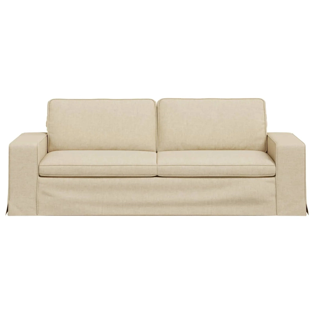 Divano Crema 222 x 80 x 82 cm Tessuto 42024402