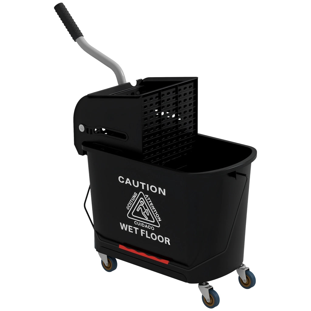 Secchio e Mop con Strizzatore ¨C zephmum ¨C Nero 20 L