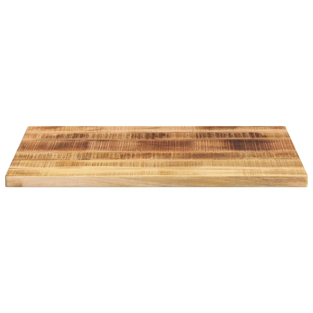 Piano per Tavolo 90x60x2,5cm Rettangolare Legno di Mango Grezzo 371332
