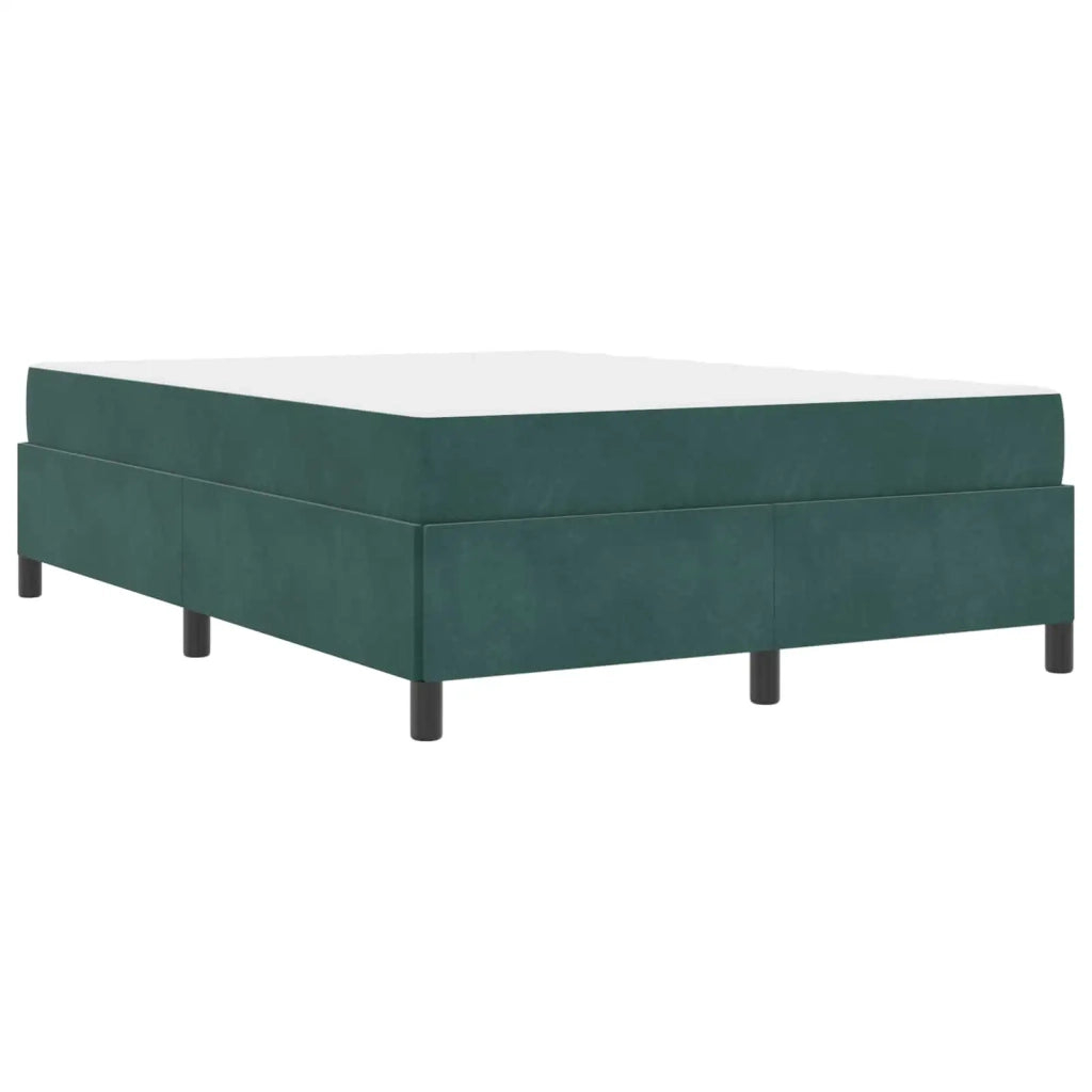 Struttura del letto Verde Scuro 140 x 190 cm Tessuto 3399063