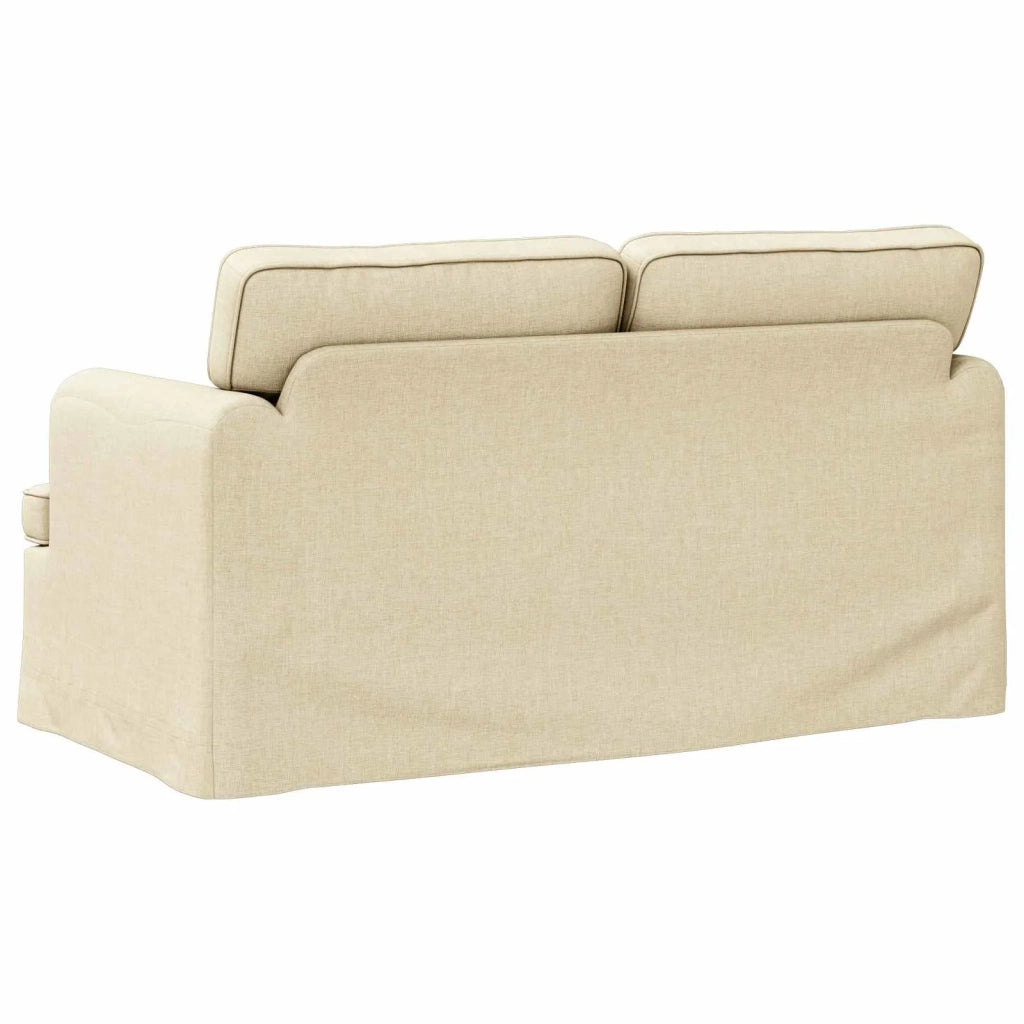 Divano Crema 144 x 80 x 85 cm Tessuto 42024488