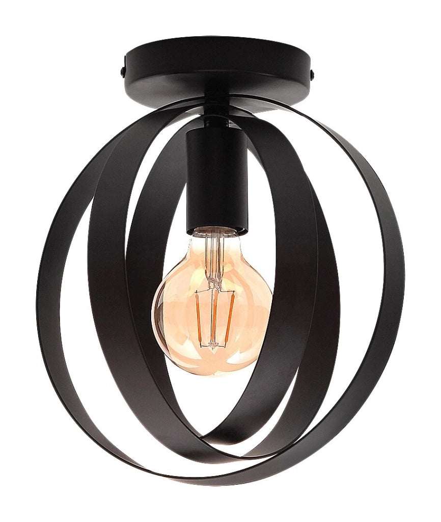 Plafoniera industriale Rabalux Cortado nera E27 25 cm