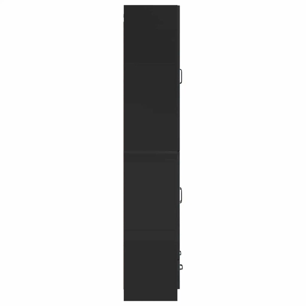 Set di armadi 2 pcs Nero Legno ingegnerizzato 3416935