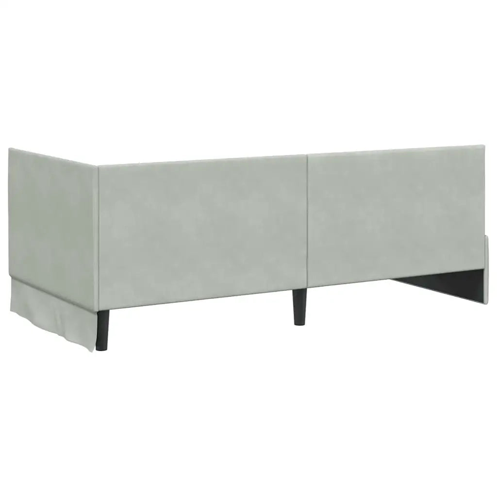 Cornice del letto ad angolo Grigio chiaro 90 cm x 190 cm 42016256