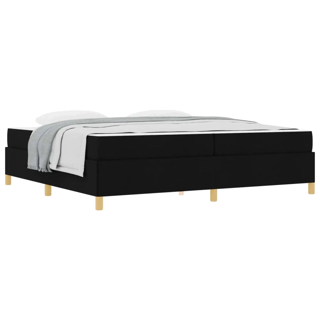 Struttura del letto con materasso Nero 200 x 200 cm Tessuto 3398964