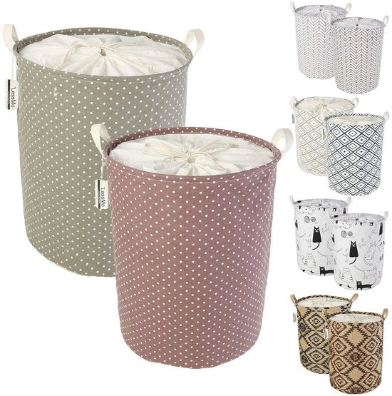 Sacco con Cerniera a Stringa - 40L - Imbottito - Set da 2