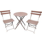 Set arredo Giotto pieghevole - Arredo Esterno Colore: Tortora