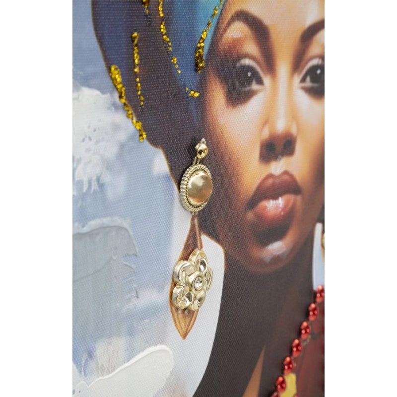 Dipinto Su Tela Con Cornice Daphne -b- cm 52x4,5x152