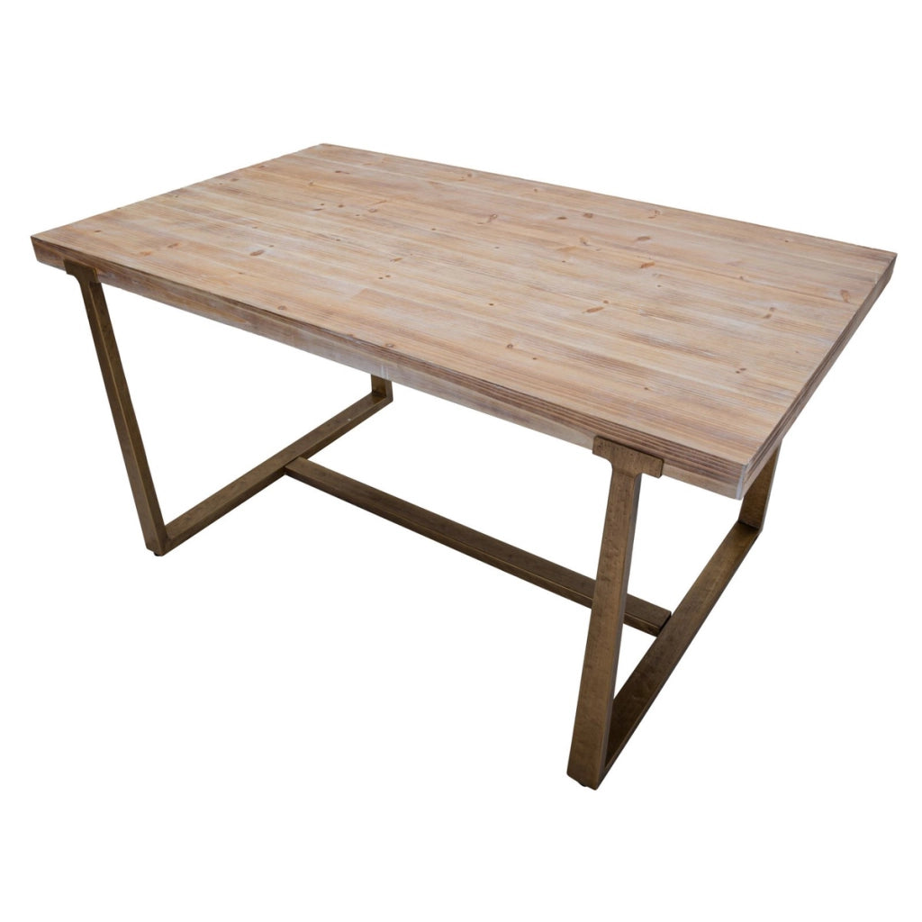 Tavolo VKH576, Marrone, MDF, 150x90x78 cm