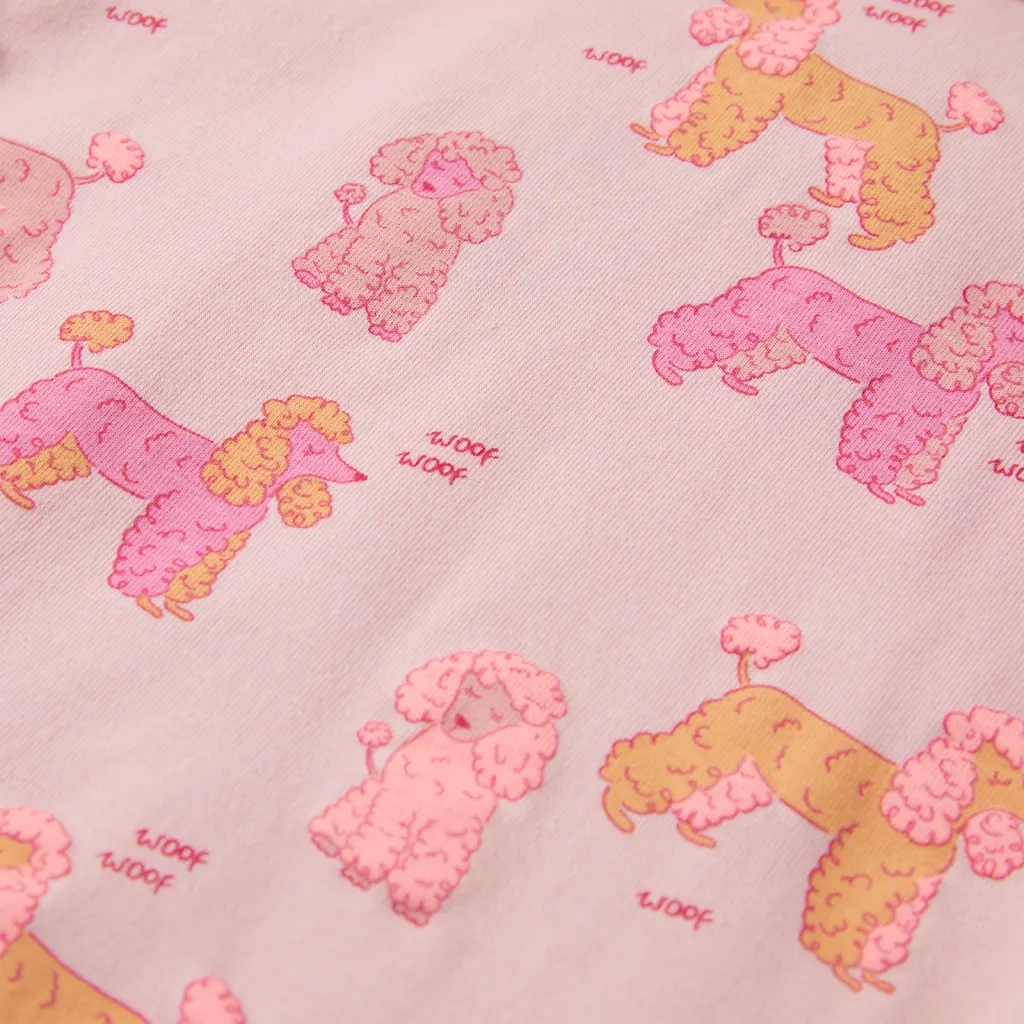Pigiama da Bambina a Maniche Corte Rosa Chiaro 104 CFW1796492