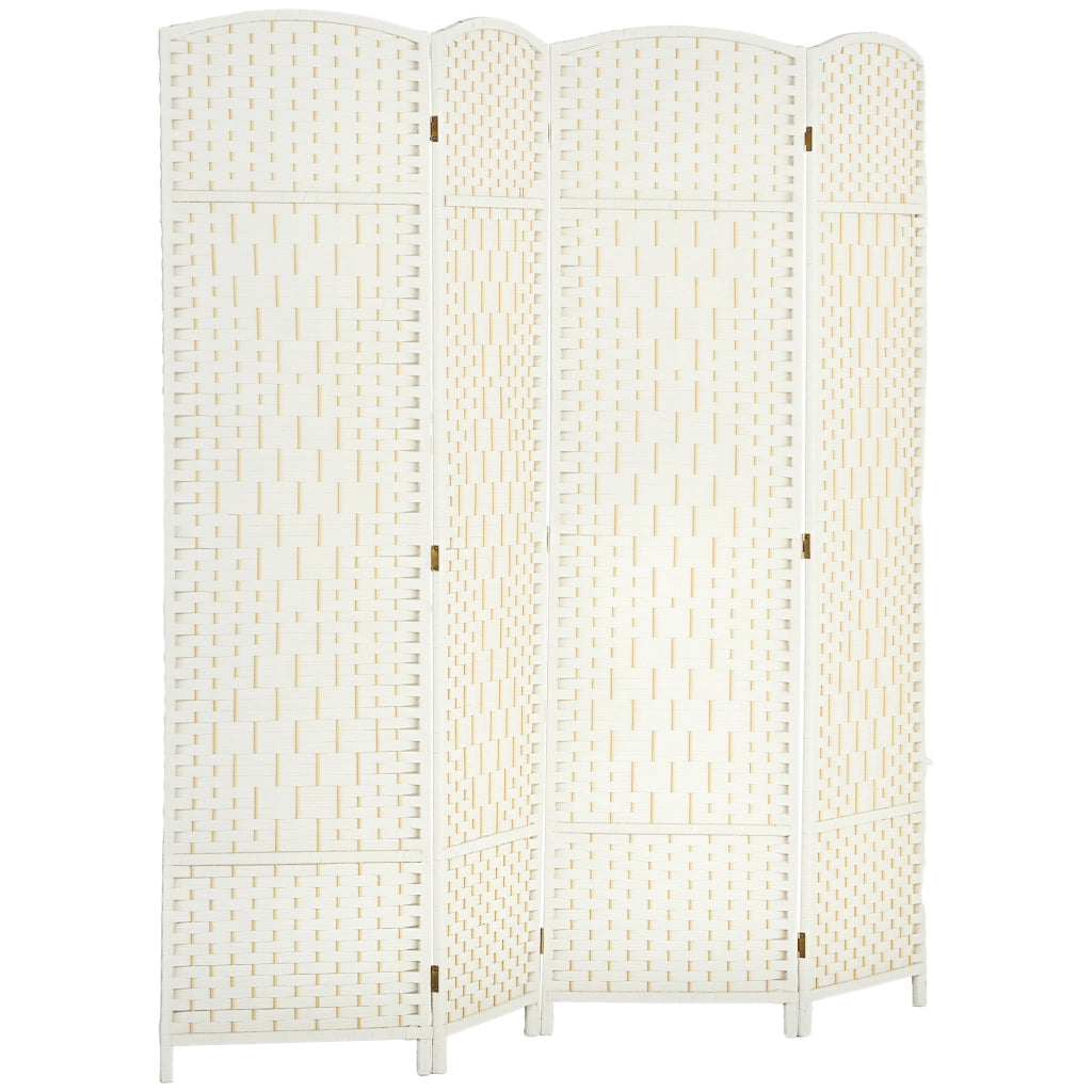 Paravent ¨C Minimal ¨C 4 ante in legno bianco 180x180 cm