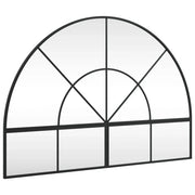 Specchio da Parete | Specchio decorativo Nero 100x70 cm Arco in Ferro