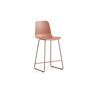 Sedia da bancone MARIO - PP terracotta - Design moderno H100,5 cm