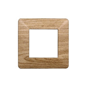 Placca Plastica Serie Starlight 2P Colore Legno Scuro Compatibile Con Vimar Plana