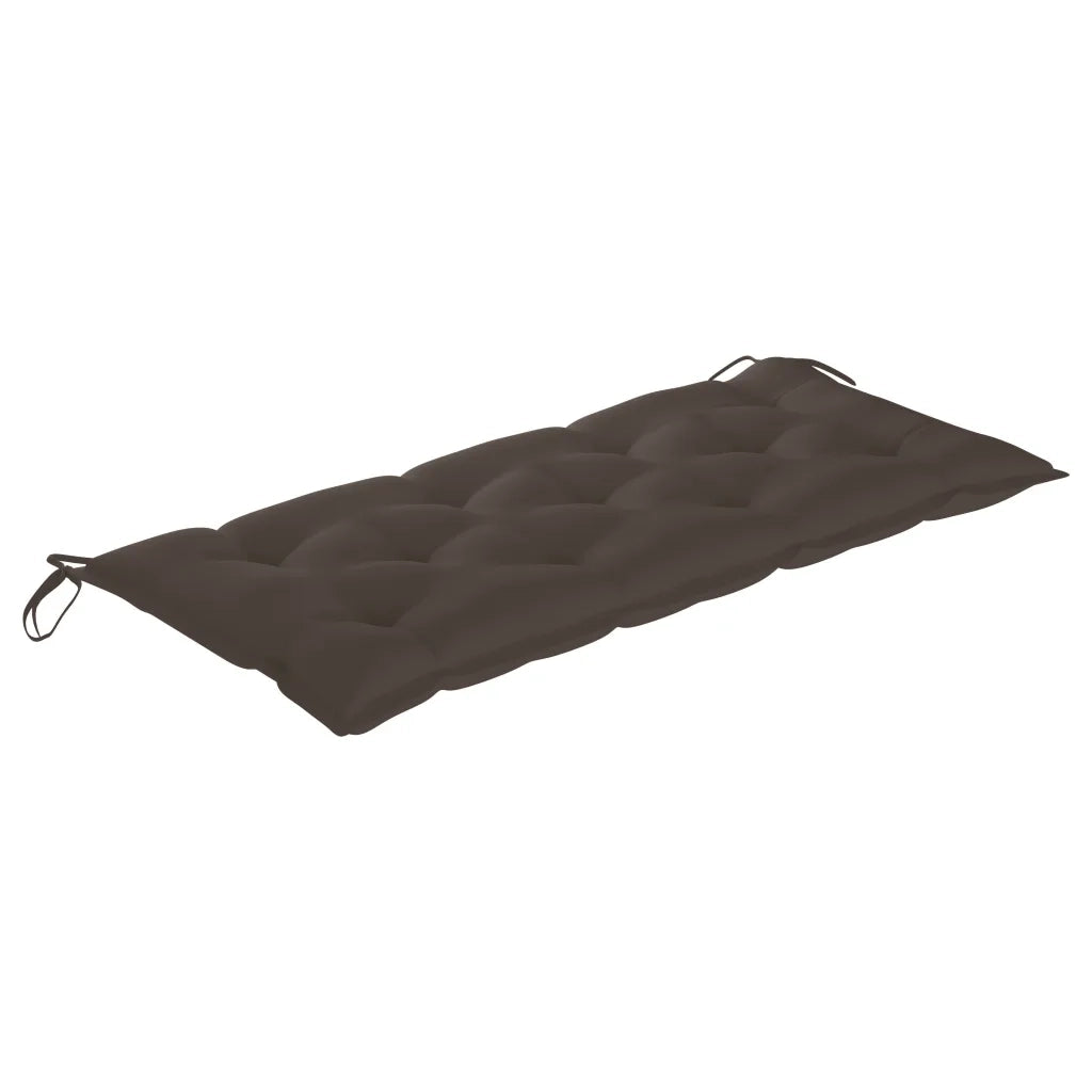 Panchina da Giardino | Panca da Giardino Pieghevole con Cuscino 118 cm in Bamb¨´