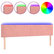 Testiera | Testata a LED Rosa 180x5x78/88 cm in Velluto