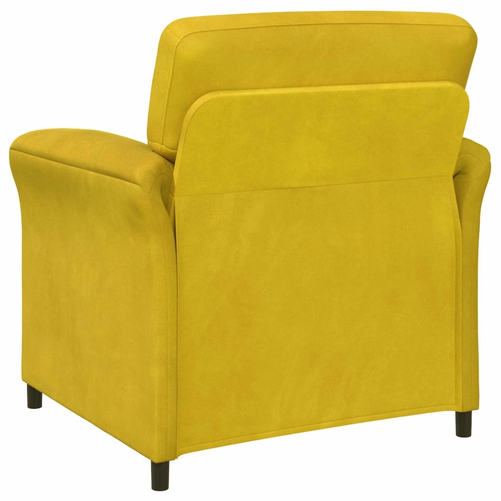 Set di divani 2 pz Giallo Velluto 3424920