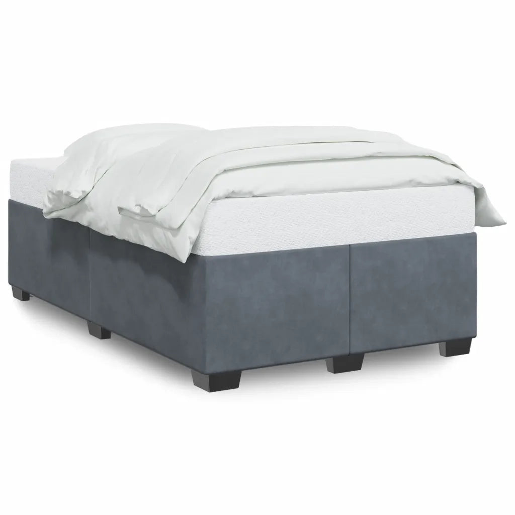 Giroletto senza Materasso Grigio Scuro 120x190 cm Velluto 3284620