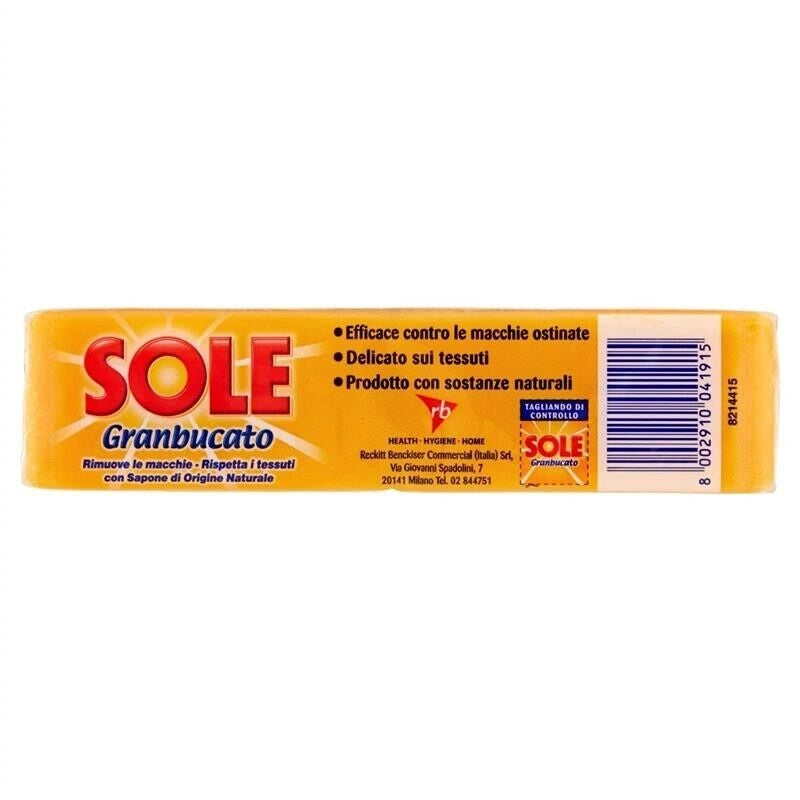 SOLE SAPONE PER BUCATO A MANO IN CONFEZIONE DA 2PZ 250GR