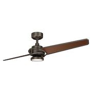 Ventilatore soffitto 142cm LED 10W telecomando bronzo Kichler