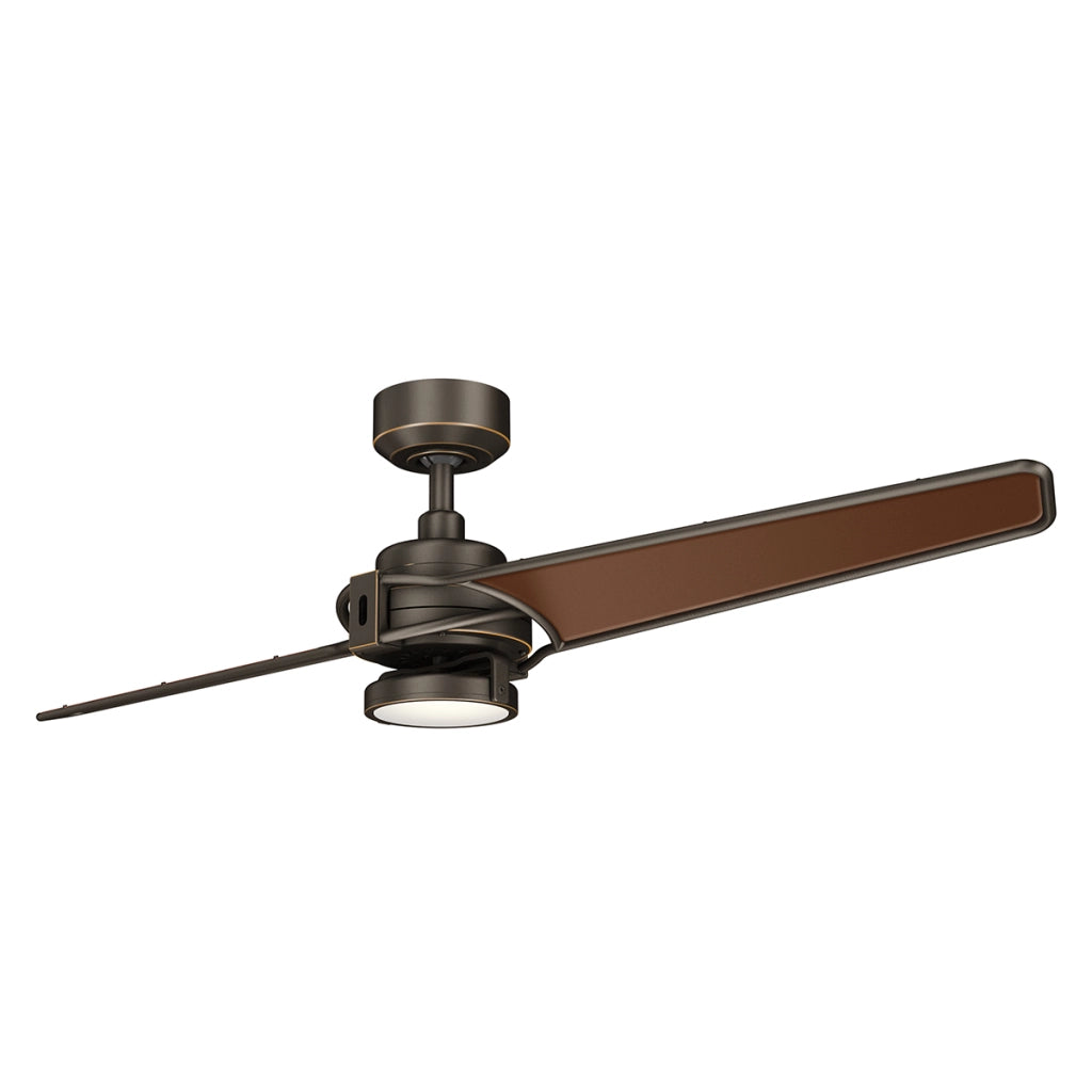 Ventilatore soffitto 142cm LED 10W telecomando bronzo Kichler