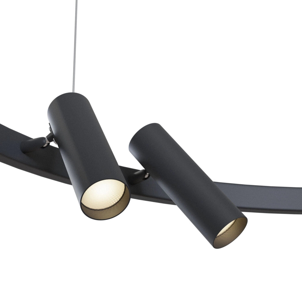 Lampada a sospensione Maytoni Satellite LED 42W nera