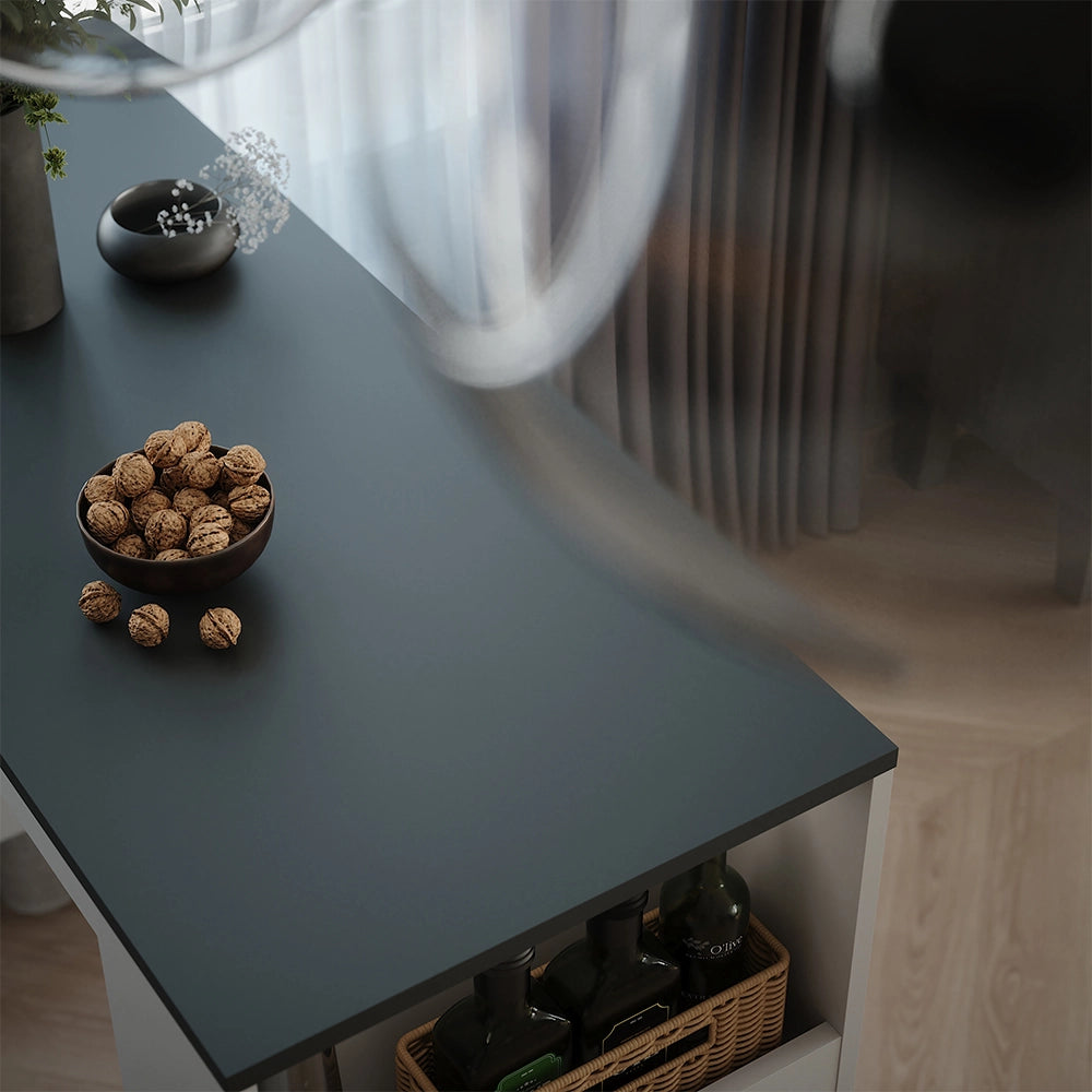 Vicco Tavolo da bar Antracite/bianco 45 x 110 cm