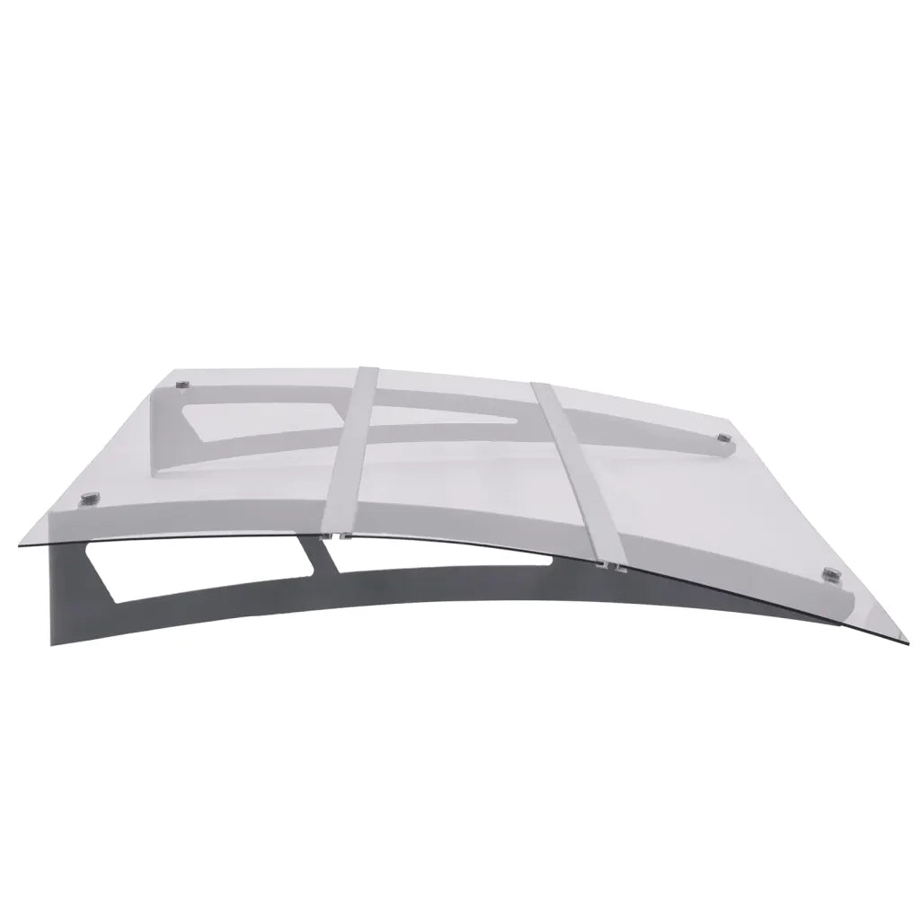 Baldacchino per Porta Argento e Trasparente 150x90 cm PET 144829