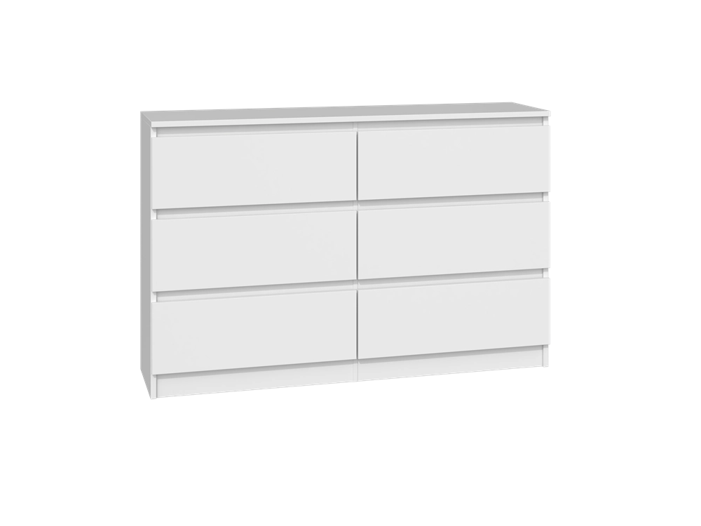 Cassettiera MALWA M6/120 bianco per camera e soggiorno