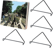 Supporto per piatti, 4-pack supporto per piatti, supporto per vinili, supporto per piatti, supporto per LP, piattaforma per piatti, piattaforma in legno, nero