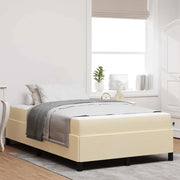 Letto a molle Crema 120 x 190 cm Tessuto 3398848