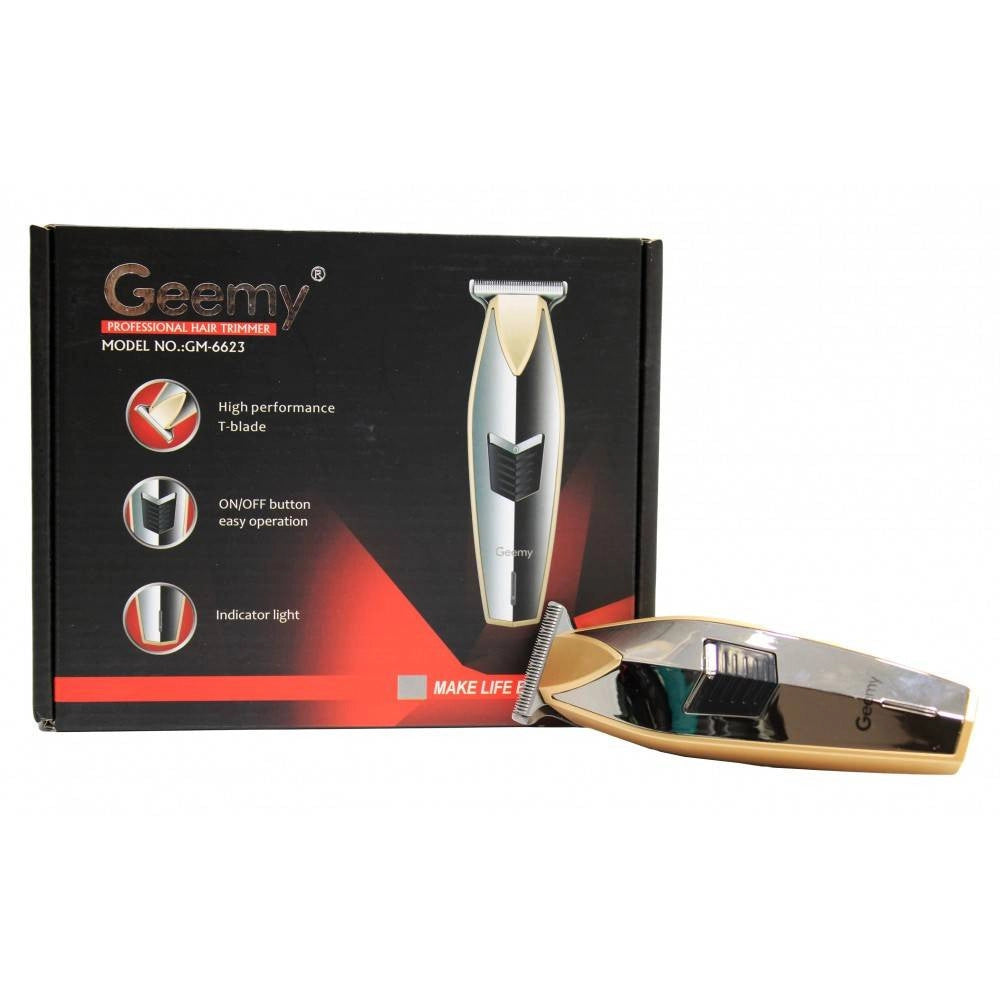 Trade Shop - Tagliacapelli Barba Elettrico Ricaricabile Professionale Trimmer Batteria Gm6623 -