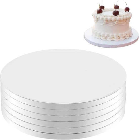 Torta rotonda da tavola da 20 cm di diametro per matrimoni, compleanni e feste, riutilizzabile
