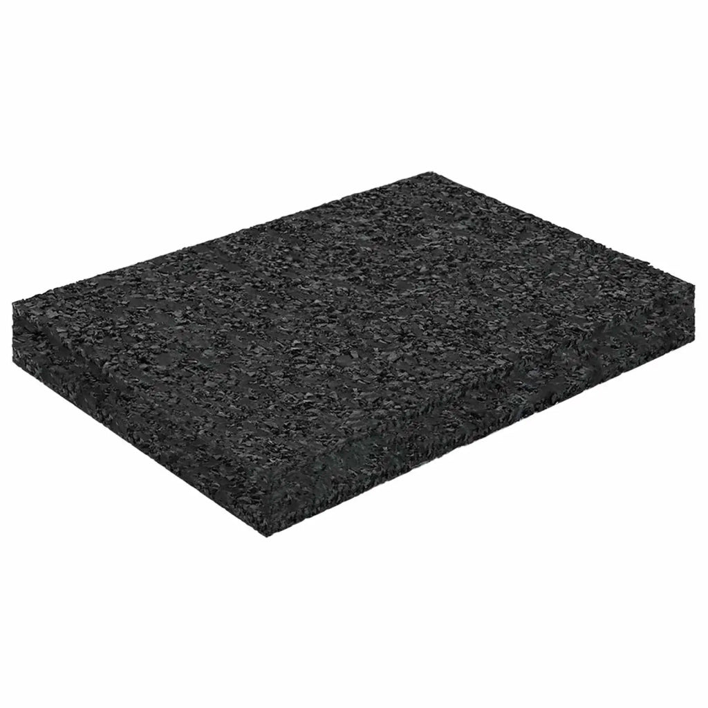 Pad per patio in granuli di gomma Nero 6 x 9 x 1 cm Gomma 42027228