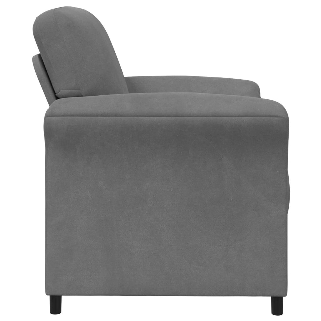 Divano 1 posto Grigio Scuro 88 x 83 x 95 cm Velluto 42033926