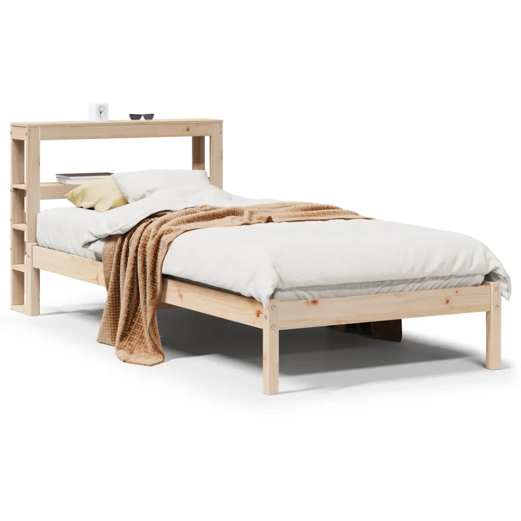 Letto senza Materasso 75x190 cm in Legno Massello Pino 3305706