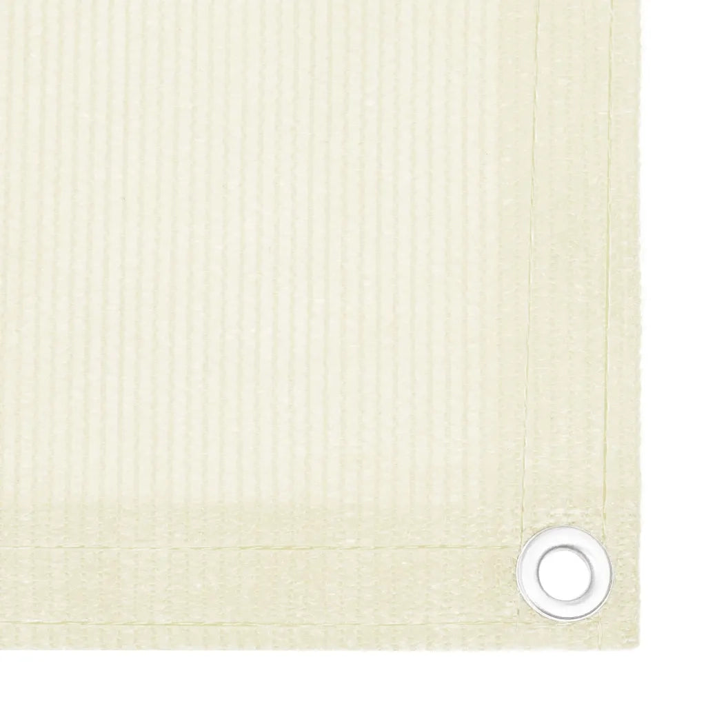 Schermo Frangivista per Balcone-Pannello per privacy Crema 75x400 cm in HDPE