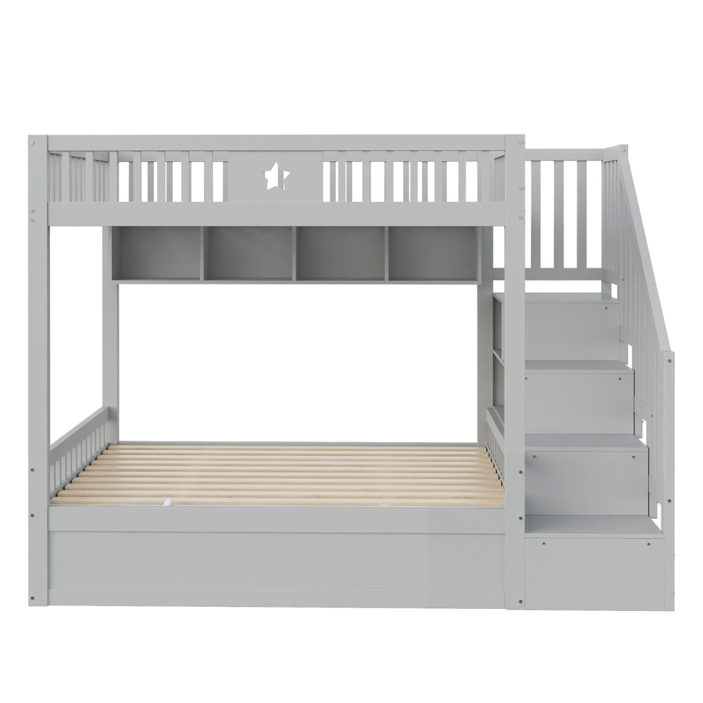 letto a castello legno grigio 140 x 200 cm